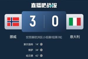 米体怒批意大利：可耻！被挪威半场打进3球，世界杯越来越困难了